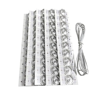 20PCS 3V SMD Lampe Perles avec Lentille Optique Fliter Concave Lentille Filtre Bandes pour 32-65 LED TV Réparation Led Light Strip Pièces Accessoires