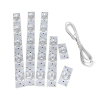 20PCS 3V SMD Lampe Perles avec Lentille Optique Fliter Concave Lentille Filtre Bandes pour 32-65 LED TV Réparation Led Light Strip Pièces Accessoires