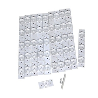 20PCS 3V SMD Lampe Perles avec Lentille Optique Fliter Concave Lentille Filtre Bandes pour 32-65 LED TV Réparation Led Light Strip Pièces Accessoires