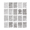 20pcs B5 Alphabet lettre numéro pochoirs dessin peinture
