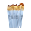 20pcs Draw Paint Brushes Set Kit Artist Paintbrush Multiple Mediums Brushes with Nylon Hair for Artist Acrylic Aquarelle Watercolor Gouache Oil Face Painting for Great Art Drawing Supplies for Painter Students