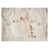 2.1 * 1.5 m/7 * 5ft Photographie Fond Portrait Photographie Décors avec Fleurs Motif Photo Studio Props pour Portrait Produit Photos Fête Décoration