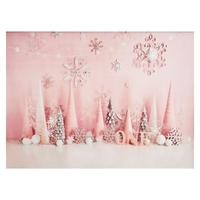 2.1 * 1.5 m/7 * 5ft Photographie Fond Portrait Photographie Décors Rose Style Photo Studio Props pour Bébé Fille Portrait Photos Fête Décoration