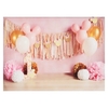 2.1 * 1.5 m/7 * 5ft Photographie Fond Portrait Photographie Décors Rose Style Photo Studio Props pour Bébé Fille Portrait Photos Fête Décoration