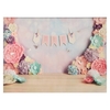 2.1 * 1.5 m/7 * 5ft Photographie Fond Portrait Photographie Décors Rose Style Photo Studio Props pour Bébé Fille Portrait Photos Fête Décoration