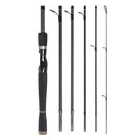 2.1 m/2.4 m 6 Sections Carbone Filature Coulée Canne À Pêche Leurre Canne À Pêche Main Pôle De Pêche S