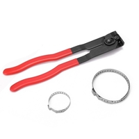 21 pièces outil de serrage en acier et bandes de serrage ensemble pince à virole pince de serrage pour anneaux de sertissage Pex avec ouverture maximale de 35 mm