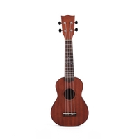 21 pouces enfants ukulélé en bois 4 cordes instrument de guitare portable acajou NO.UK121-1