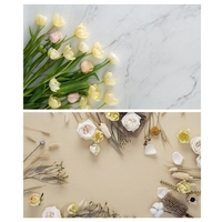 21 x 33 pouces/53 cm x 83 cm papier de fond de photographie recto-verso pour la photographie de nourriture de bijoux de produit