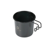 210ml Camping en plein air en acier inoxydable Sierra tasse avec revêtement en titane noir Portable Camping randonnée pique-nique BBQ vaisselle ustensiles de cuisine