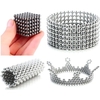 216Pcs 5mm Magnetic Ball Set Magic Magnet Cube Building Toy for Stress Relief Mix 6-Color