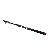 2, 1M 6.89FT portable canne à pêche télescopique Voyage spinning Pôle fibre de verre