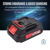 21V Brushless Mini tronçonneuse sans fil 6 pouces Scie à chaîne électrique Scie à main 2.0Ah Batterie rechargeable Chargeur rapide Alimenté Branche d