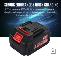 21V Brushless Mini tronçonneuse sans fil 6 pouces Scie à chaîne électrique Scie à main 4.0Ah Batterie rechargeable Chargeur rapide Alimenté Branche d