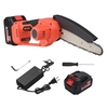 21V Brushless Mini tronçonneuse sans fil 8 pouces Scie à chaîne électrique Scie à main 4.0Ah Batterie rechargeable Chargeur rapide Alimenté Branche d