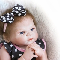 22 pouces 55 cm Reborn Bébé Poupée Fille Plein Silicone Princesse Poupée Bébé Jouet De Bain Avec Des Vêtements Réaliste Mignon Cadeaux Jouet