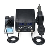 220 V 2 en 1 station de soudage de reprise SMD numérique pistolet à Air chaud support de fer à souder dessouder ensemble d