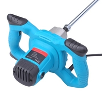 220V 2100W Mélangeur électrique portatif Mélangeur de ciment électrique Agitateur 50 / 60Hz Mélangeur à main à 6 vitesses Mélangeur à béton Mélangeur à béton pour mortiers Peinture Coulis de boue 800 tr / min