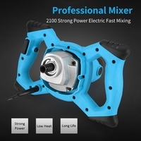 220V 2100W Mélangeur électrique portatif Mélangeur de ciment électrique Agitateur 50 / 60Hz Mélangeur à main à 6 vitesses Mélangeur à béton Mélangeur à béton pour mortiers Peinture Coulis de boue 800 tr / min