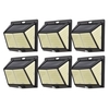 228LED applique murale solaire PIR capteur de mouvement lumières extérieure étanche lampe de jardin veilleuse 3 Modes de lumière pour jardin Patio cour clôture paysage cour