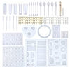 229PCS Cristal Colle Silicone E-arrings P-endant J-ewelry B-racelet Moule