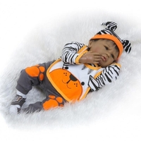 22in Reborn Baby Rebirth poupée enfants cadeau tissu corps matériel