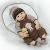 22in Reborn Baby Rebirth poupée enfants cadeau tout-Silica Gel Boy