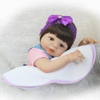 22in Reborn Baby Rebirth poupée enfants cadeau toute la fille de gel de silice