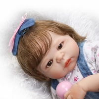 22in Reborn Baby Rebirth poupée enfants cadeau toute la fille de gel de silice