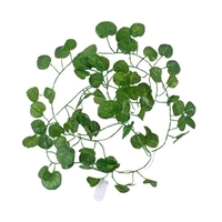 2.2M 25 perles de lampe Simulation bégonia feuilles rotin chaîne lumière fil de cuivre constante décoration de la pièce lumineuse