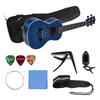 23 Pouce Acoustique Concert Ukulele Ukelele Uke Blue Contreplaqué Corps En Bois d
