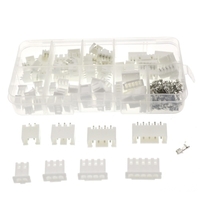 230PCS XH2.54 2P-3P-4P-5P Connecteur Prise Terminal avec Assortiment de Boîte de Rangement Portable