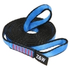 23KN 16mm 150cm / 4.9ft Rope Runner Webbing Sling Flat Strap Ceinture pour Alpinisme Escalade Spéléologie Rappelling Rescue Ingénierie