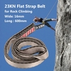 23KN 16mm 60cm / 2ft Rope Runner Webbing Sling Flat Strap Ceinture pour Alpinisme Escalade Spéléologie Rappelling Rescue Ingénierie
