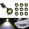 23mm Eagle Eye LED Ampoule,  DRL Light Ultra Mince Étanche Noir En Aluminium Shell Voiture Moto Clignotants Fog Tail Backup Inverse Light,  10-Pack