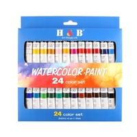 24 couleurs peinture acrylique dessin Pigment peinture à l