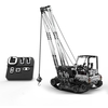 2.4 GHz 10 canaux 1745 PCS bricolage jouet RC grue blocs de construction RC voiture en acier inoxydable construction grue kits d