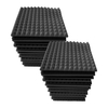 24 pièces 12 * 12 * 1 pouces haute densité Studio mousse acoustique panneaux isolation phonique mousse ignifuge