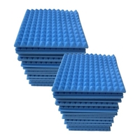 24 pièces 12 * 12 * 1 pouces haute densité Studio mousse acoustique panneaux isolation phonique mousse ignifuge