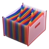 24 poches dossier de fichiers extensible organisateur de fichiers accordéon A4 taille de lettre organisateur de documents couleur arc-en-ciel pour l