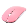 2.4G + BT3.0 Souris sans fil double mode Souris de bureau muette DPI réglable à 3 vitesses Batterie au lithium rechargeable intégrée Rose clair