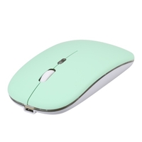 2.4G + BT3.0 Souris sans fil double mode Souris de bureau muette DPI réglable à 3 vitesses Batterie au lithium rechargeable intégrée Rose clair