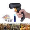 2.4G Wireless Handheld Barcode Scanner lecteur de code barre avec câble USB Receiver pour Entrepôt Supermarché Bibliothèque Express Company Retail Store