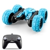 2.4GHz 1/28 4WD Télécommande Stunt Car Double Face 360 ° Rotation Véhicules avec musique et lumière pour les enfants