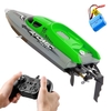 2.4GHz 4 canaux RC bateau bateau télécommandé 30KM / H haute vitesse IPV7 bateau de course étanche pour enfants adultes