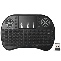2.4GHz LED rétro-éclairé clavier sans fil avec Touchpad souris télécommande