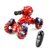 2.4GHz RC Stunt Car Water Bead Car avec fonction Light Drift Spray Corps en alliage rotatif à 360 °