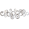 24PCS / Set 3D Miroir Rond Autocollant Acrylique Miroir Stickers Muraux