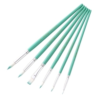 24pcs dessiner des pinceaux ensemble kit pinceau artiste pinceaux ronds avec des cheveux en nylon pour artiste acrylique aquarelle aquarelle gouache peinture de visage pour le grand art fournitures de dessin pour les étudiants peintres