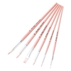 24pcs dessiner des pinceaux ensemble kit pinceau artiste pinceaux ronds avec des cheveux en nylon pour artiste acrylique aquarelle aquarelle gouache peinture de visage pour le grand art fournitures de dessin pour les étudiants peintres